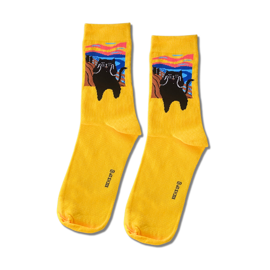 The Meow – half-crew socks | Socks Up