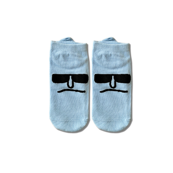 Blue Face funky crew socks by Socks Up UAE