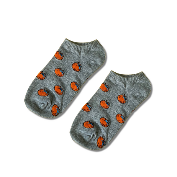 Tomato funky ankle socks by Socks Up UAE