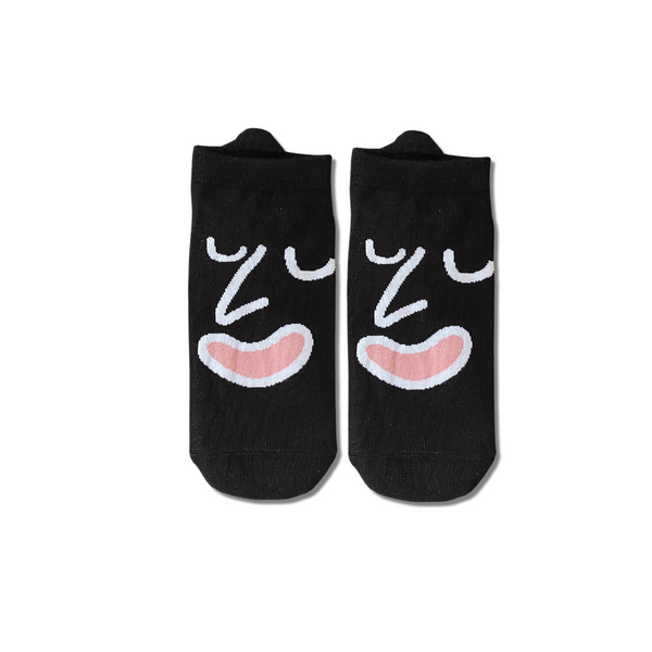 Black Face funky ankle socks by Socks Up UAE