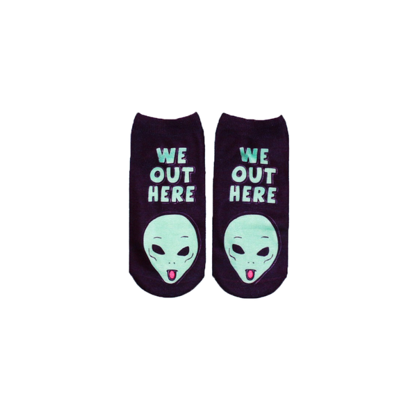 We Out Here ankle socks design, Socks Up UAE