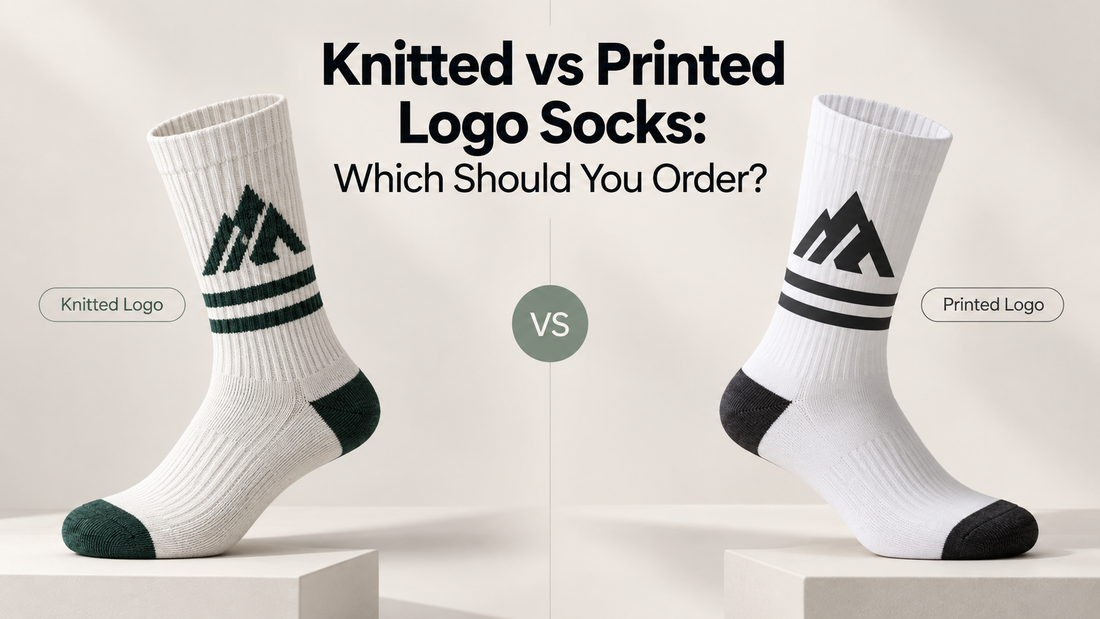Knitted vs Printed Logo Socks: Which Should You Order?