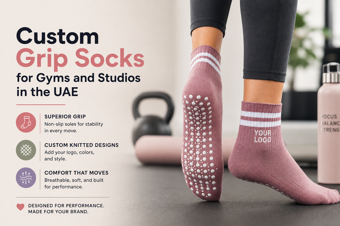 Custom Grip Socks for Gyms and Studios in the UAE