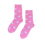 White hearts – half-crew socks | Socks Up