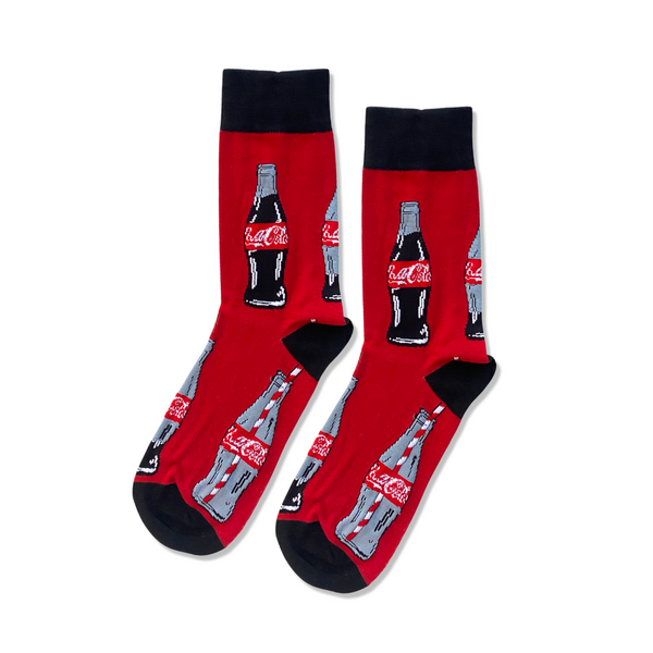 Coca Cola Bottles – half-crew socks | Socks Up