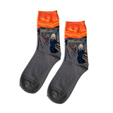 The Scream – half-crew socks | Socks Up