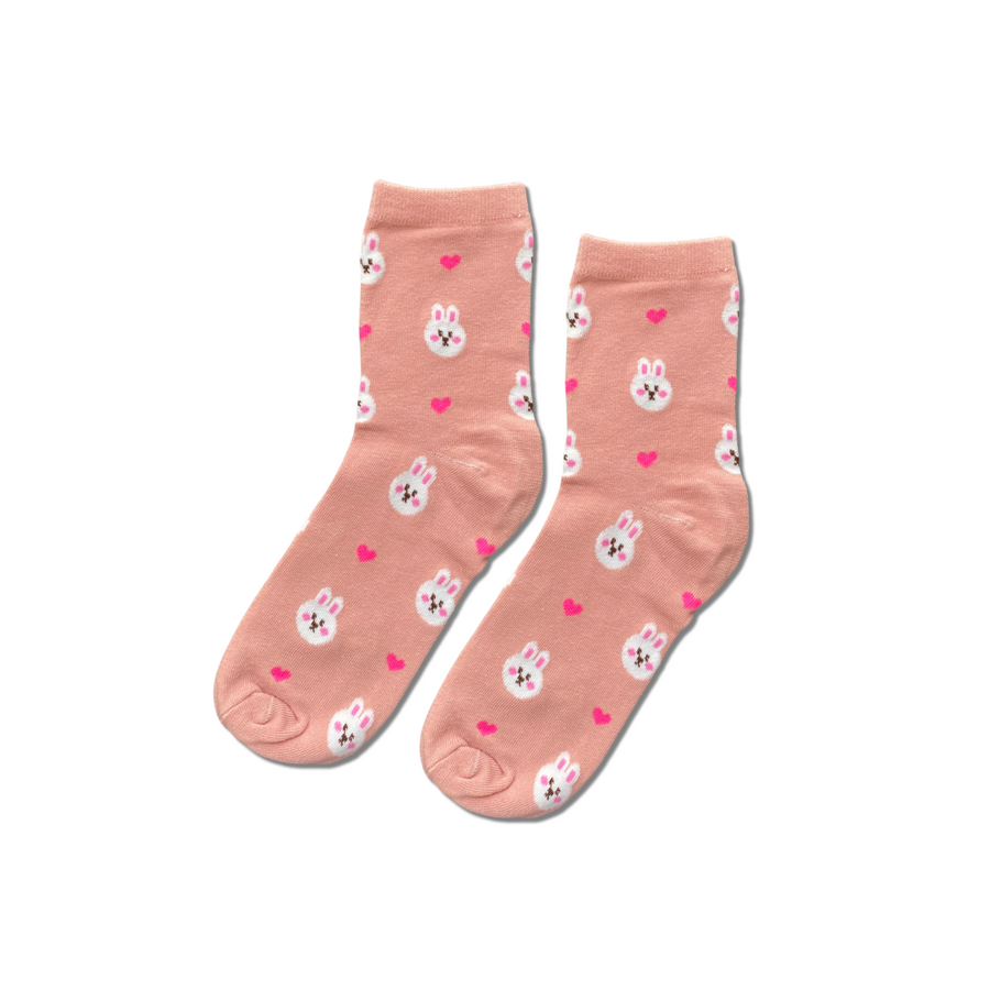 Bunny and Hearts – Mid cut crew | Socks Up