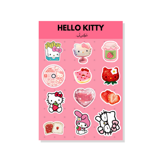 Hello Kitty Strawberry Sticker Sheet
