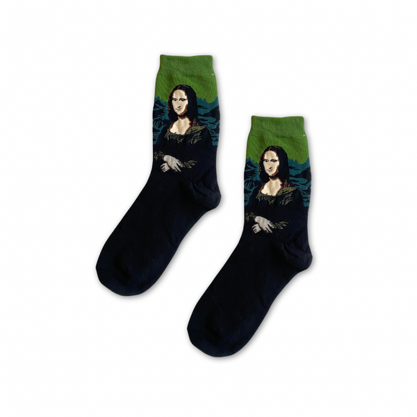 Mona Lisa – half-crew socks | Socks Up