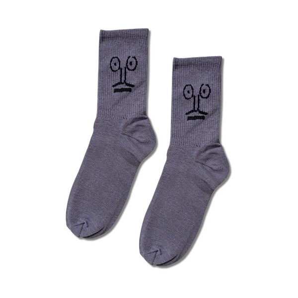 Grey Face cool half crew socks by Socks Up UAE