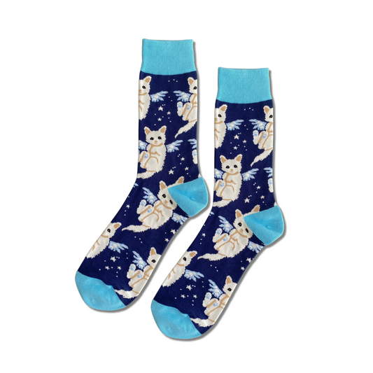 Shop Cat Design Crew Socks