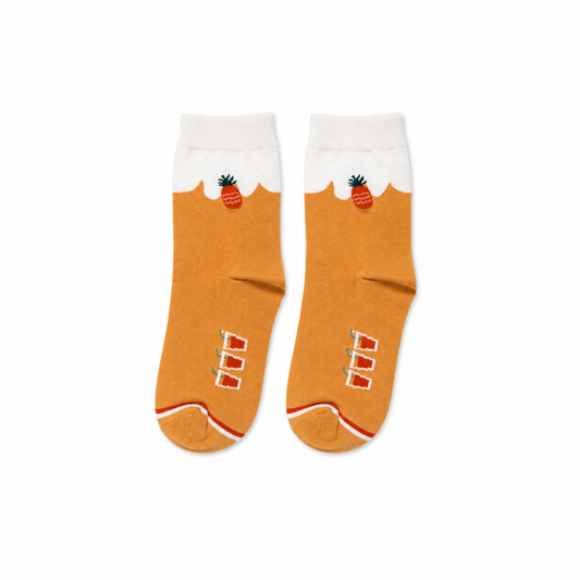 Colourful pineapple print socks from Socks Up UAE