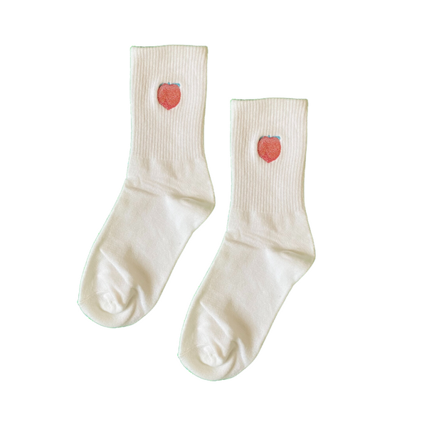 Peach Super Mario mid-cut crew socks design, Socks Up UAE
