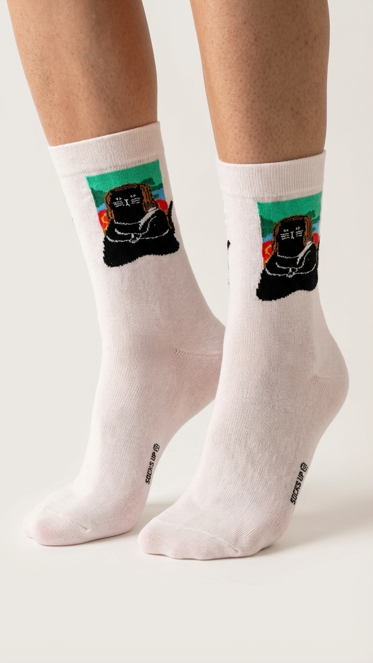 Catlisa – half-crew socks | Socks Up