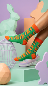 Melco Orange – half-crew socks | Socks Up
