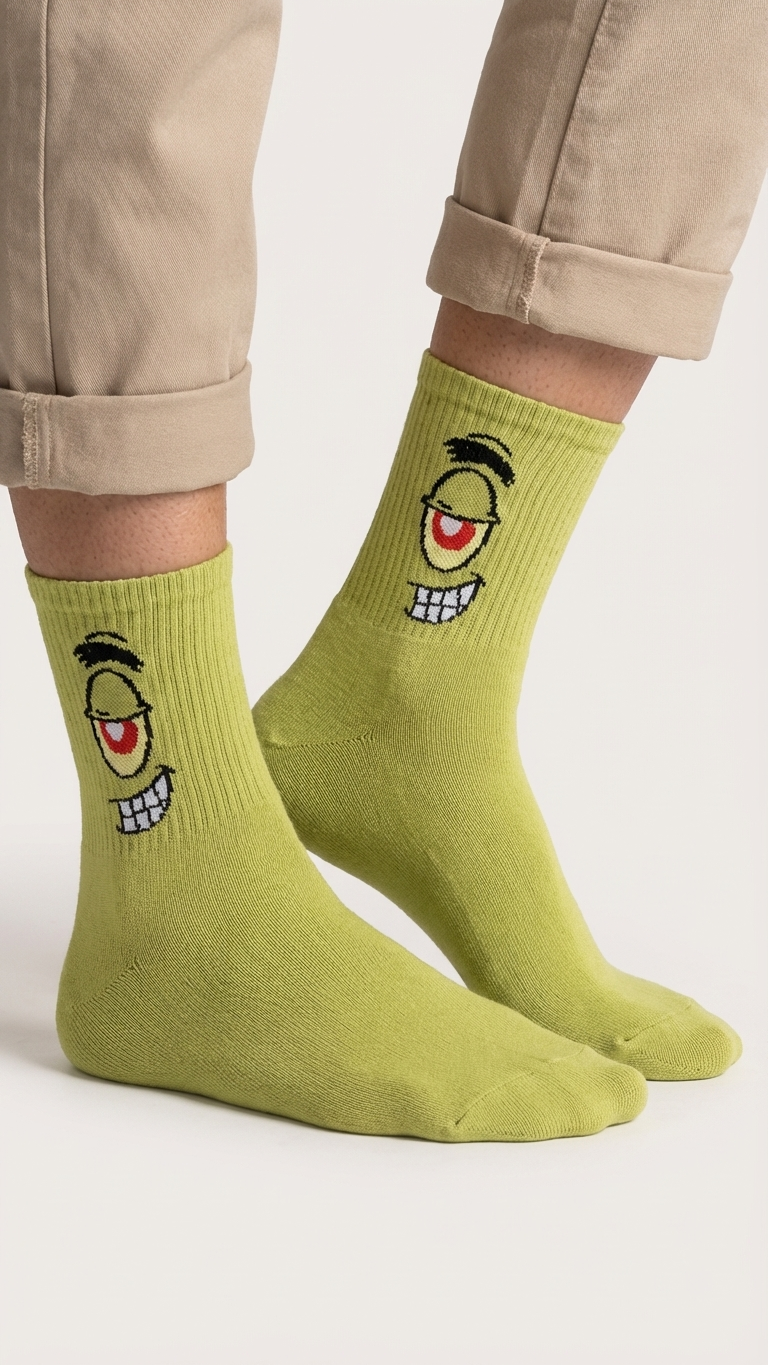 Plankton – half-crew socks | Socks Up