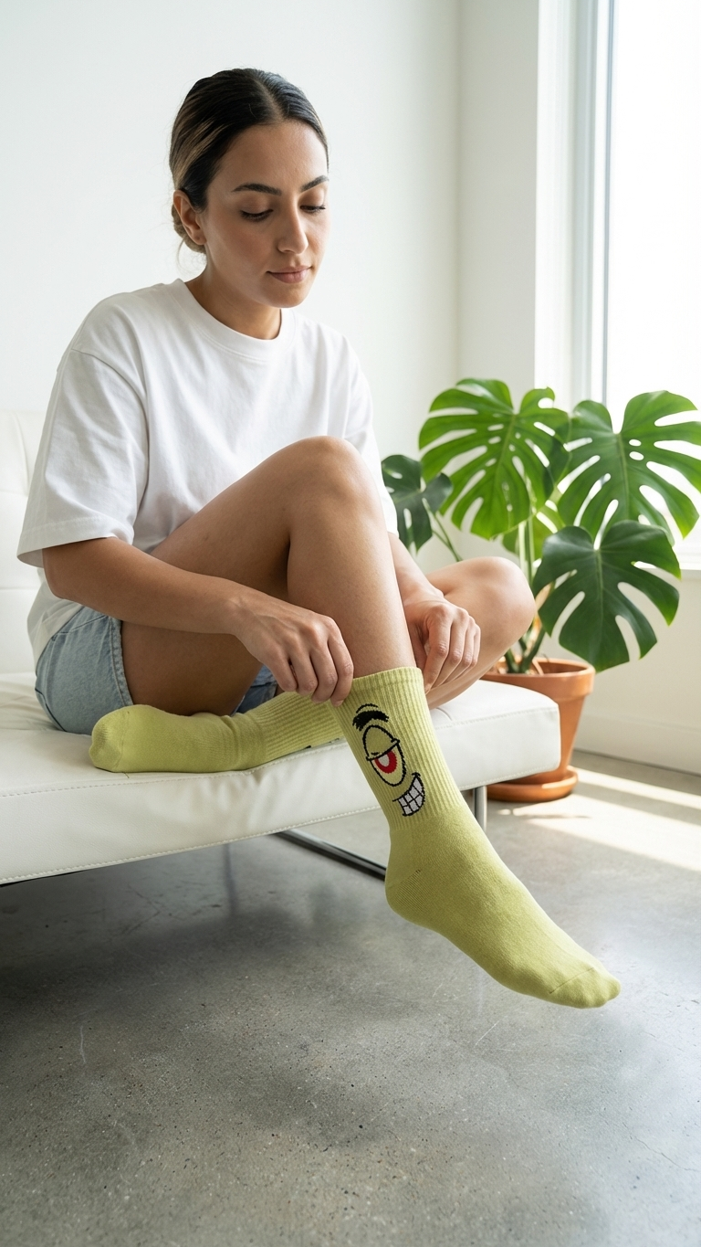 Plankton – half-crew socks | Socks Up