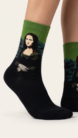 Mona Lisa – half-crew socks | Socks Up