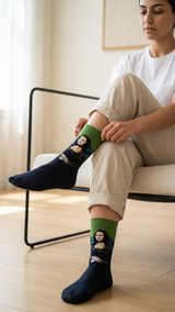 Mona Lisa – half-crew socks | Socks Up