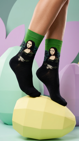 Mona Lisa – half-crew socks | Socks Up