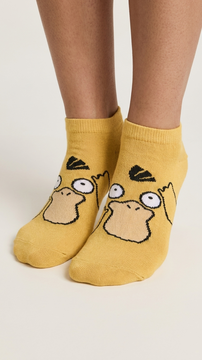 Pair of Psyduck funny socks, Socks Up UAE