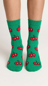 Pair of Cherry funny socks, Socks Up UAE