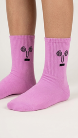 Pair of Purple Face cool socks, Socks Up UAE