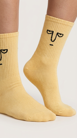 Pair of Beige Face fun socks, Socks Up UAE