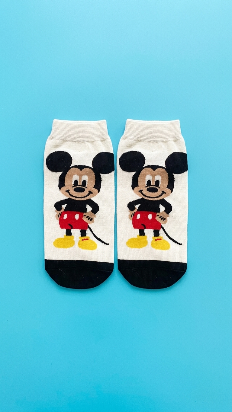 Mickey Mouse ankle socks colourful design, Socks Up UAE