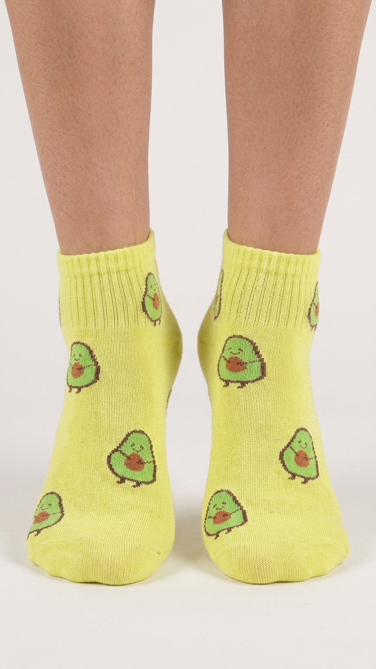 Pair of Avocados funny socks, Socks Up UAE