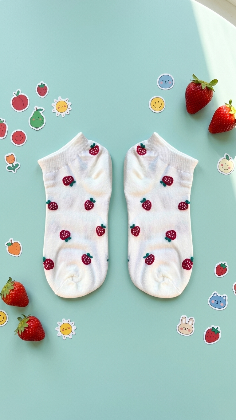 Berry Fresh ankle socks colourful design, Socks Up UAE