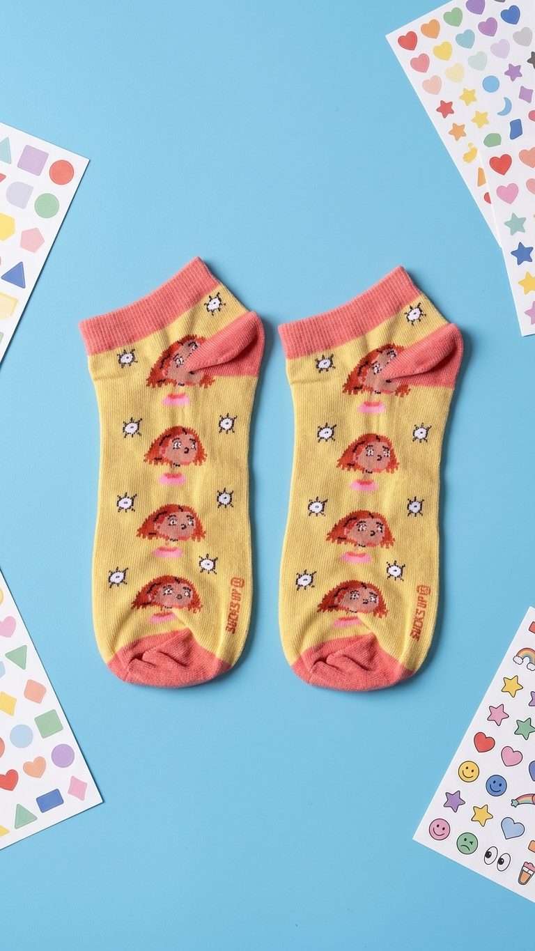 Ginger Ankle ankle socks colourful design, Socks Up UAE