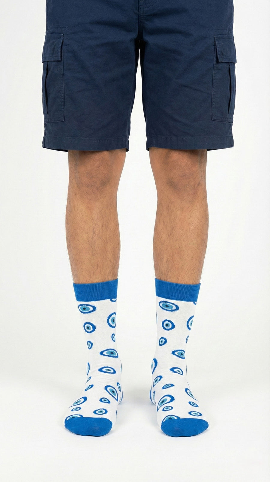 Blue Eyes – half-crew socks | Socks Up