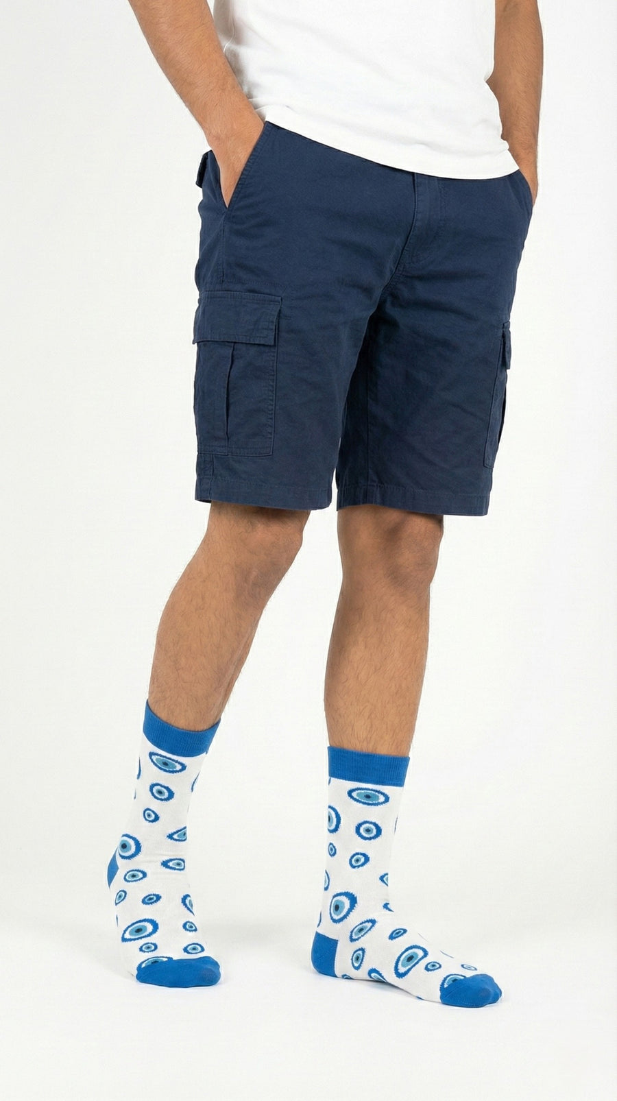 Blue Eyes – half-crew socks | Socks Up