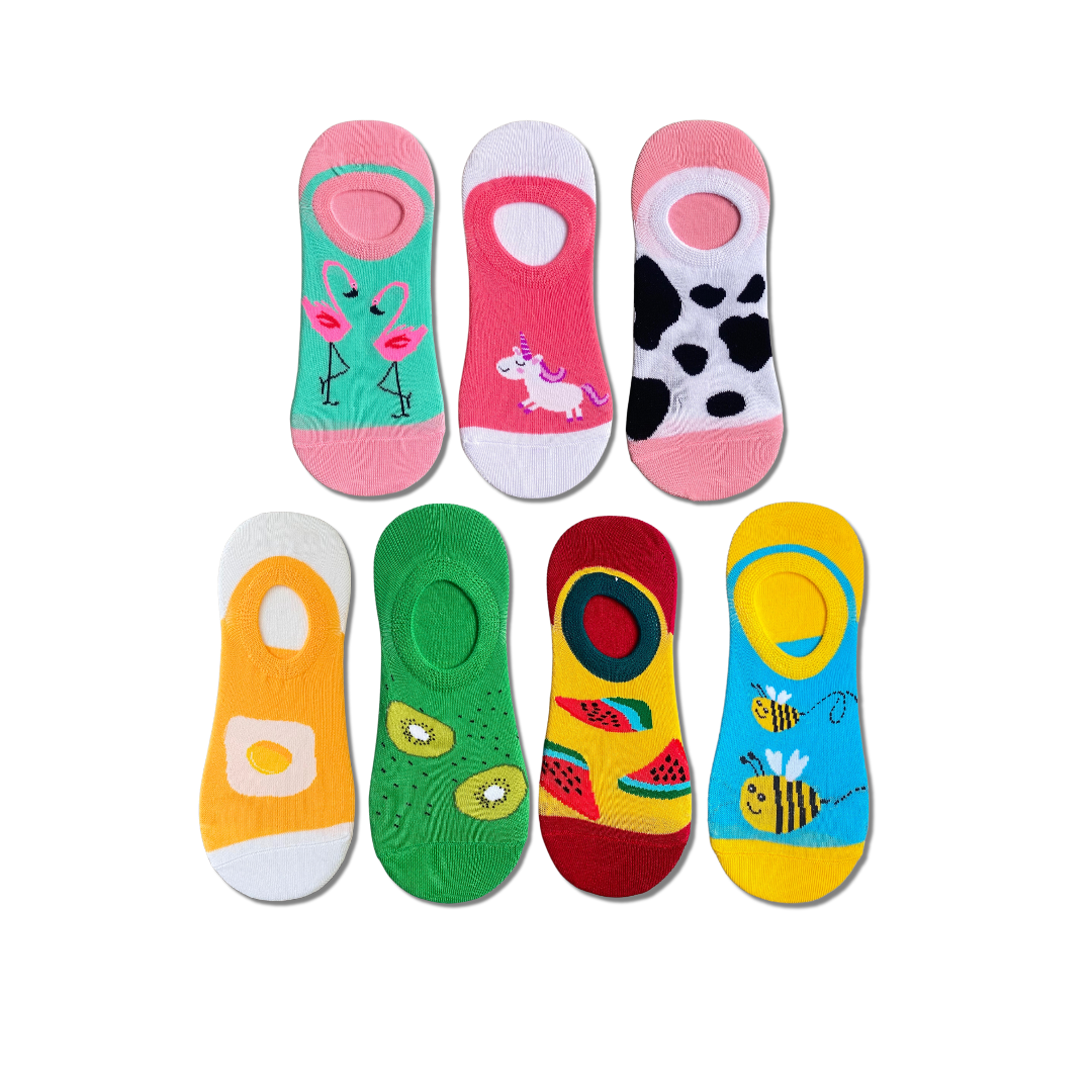 Shop 7-Pack of Unisex Low-Cut Socks - Socks Up سوكس أب