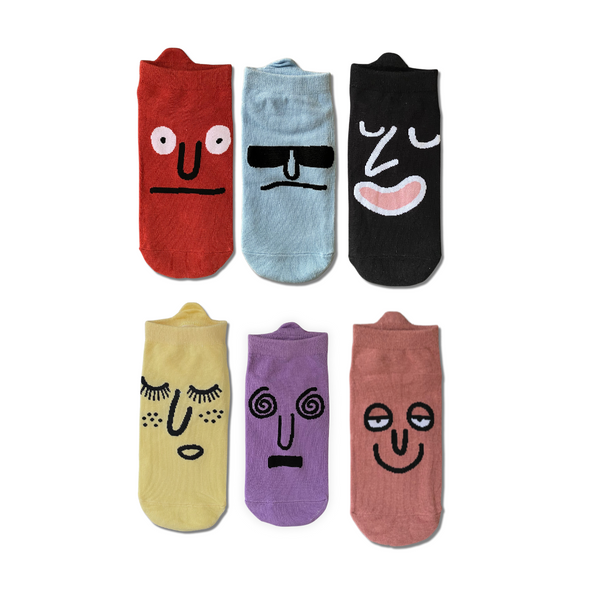 The Faces Pack – Ankle socks design, Socks Up UAE