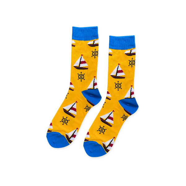 Sail boat – half-crew socks | Socks Up