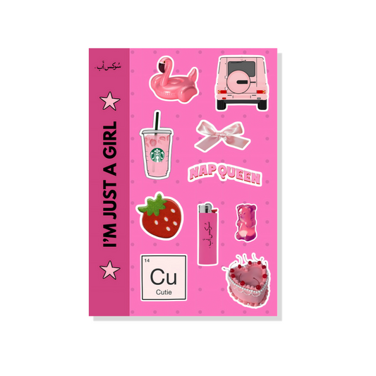 I’m Just a Girl Sticker Sheet