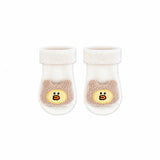 Baby Teddy Chick Socks in cream with a 3D knitted chick face in a teddy hat, Socks Up UAE
