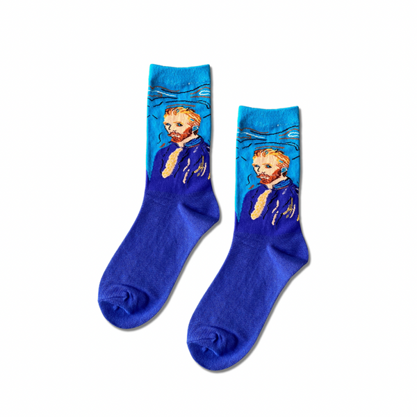 Van Gogh half crew socks design, Socks Up UAE