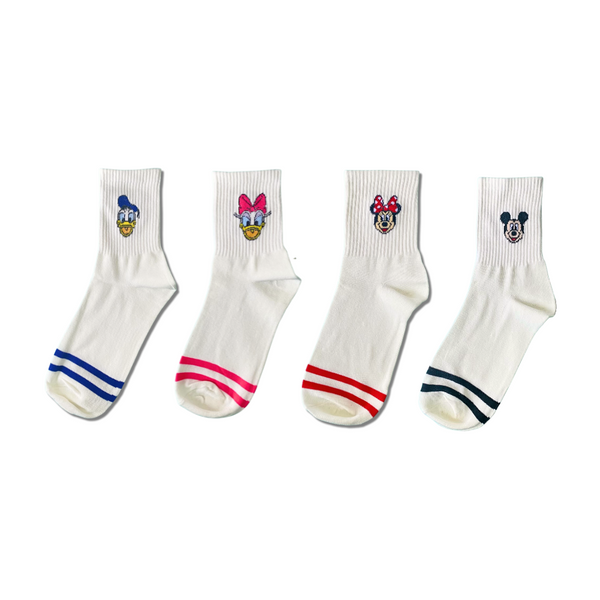 Disney Pack – Pack of 4 mid-cut crew socks design, Socks Up UAE