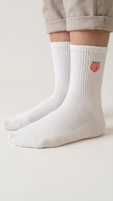 Peach – Mid cut crew | Socks Up