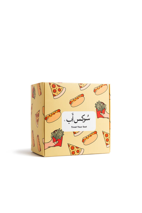 Fast food Box funny gift design, Socks Up UAE