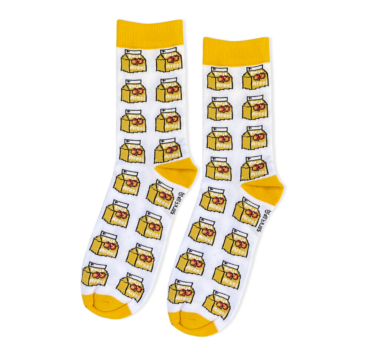 Buy Areej Mango Half-Crew Socks - Socks Up سوكس أب