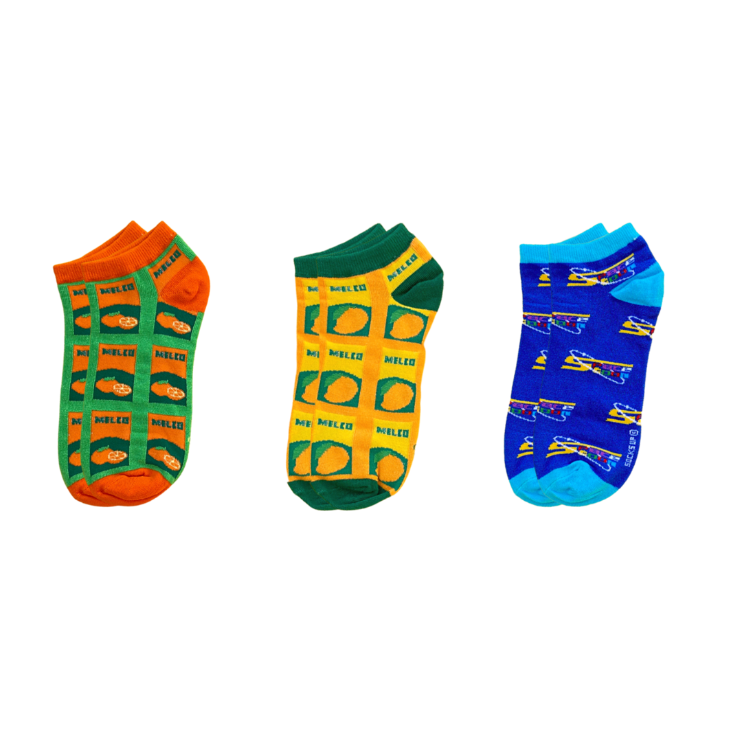 Shop 3-Pack Melco&Spacetoon Ankle Socks - Socks Up سوكس أب