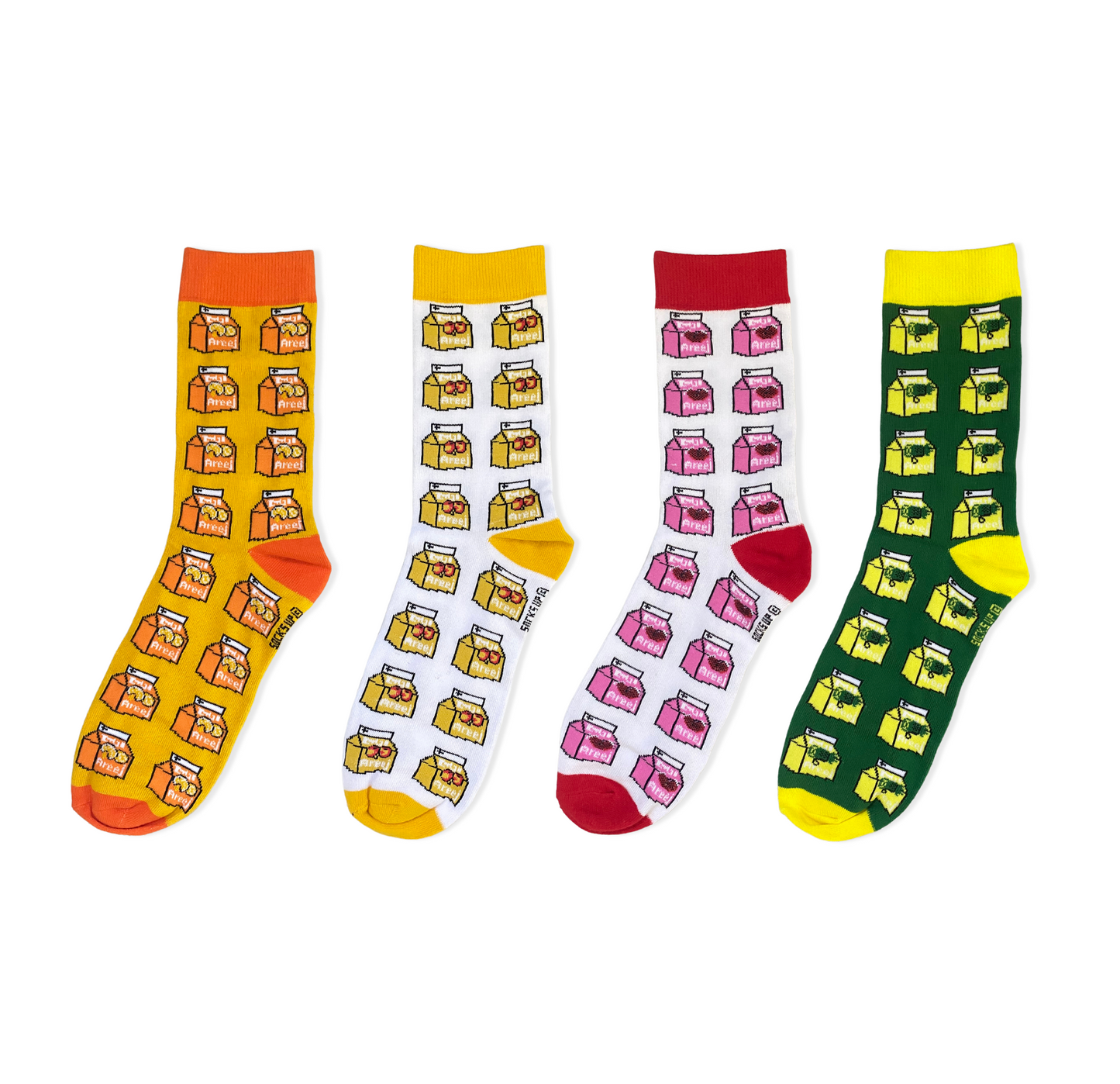 4-Pack Areej Collection - Custom-Branded Half-Crew Socks at Socks Up
