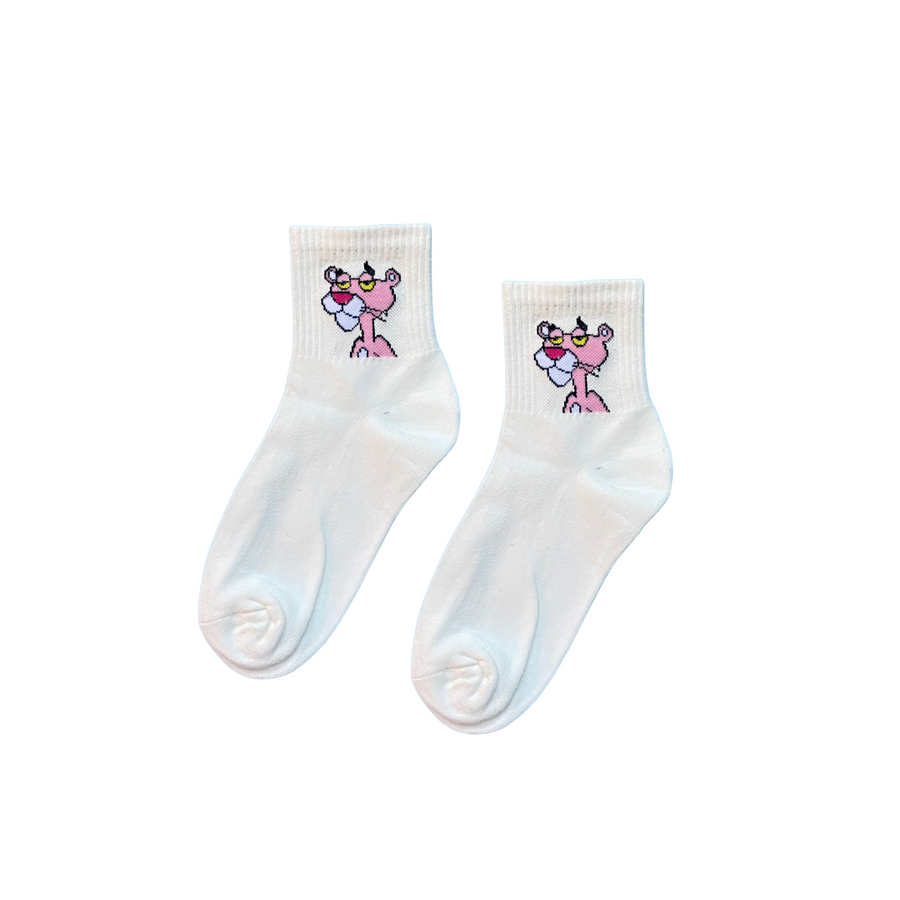Pink Panther – Mid cut crew | Socks Up
